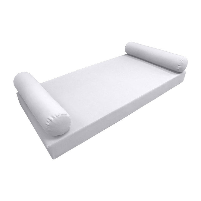 Style5 Twin-XL Size 3PC Knife Edge Outdoor Daybed Mattress Cushion Bolster Pillow SlipCover COMPLETE SET AD105