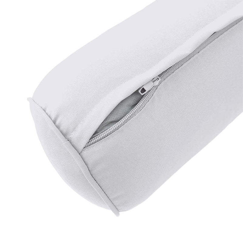 Style5 Twin-XL Size 3PC Pipe Trim Outdoor Daybed Mattress Bolster Pillow Fitted Sheet Slip Cover ONLY AD105