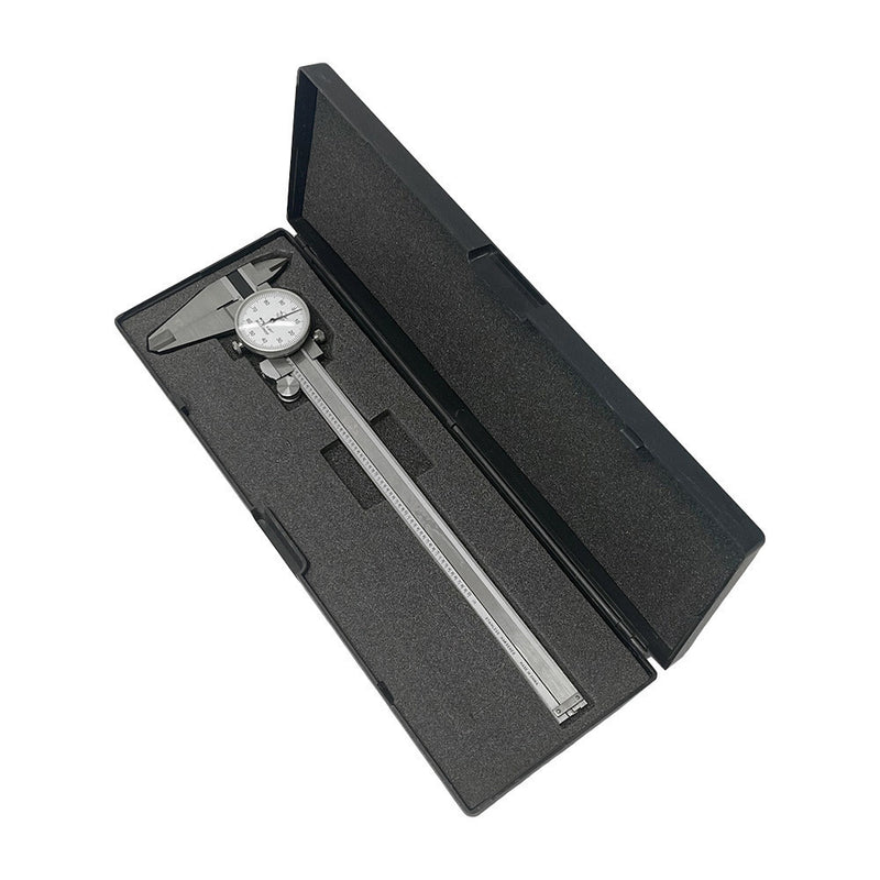 8'' Stainless Steel Dial Caliper Shockproof .001" Graduation Reading Ruler