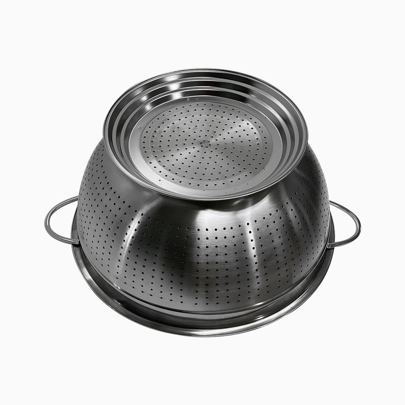 15''L x 7''H Stainless Steel Colander Drain Vegetables Fruit Basin Kitchenware