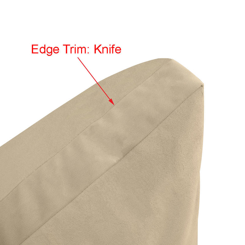 Knife Edge 6" Twin Size 75x39x6 Velvet Indoor Daybed Mattress Fitted Sheet |COVER ONLY| - AD304