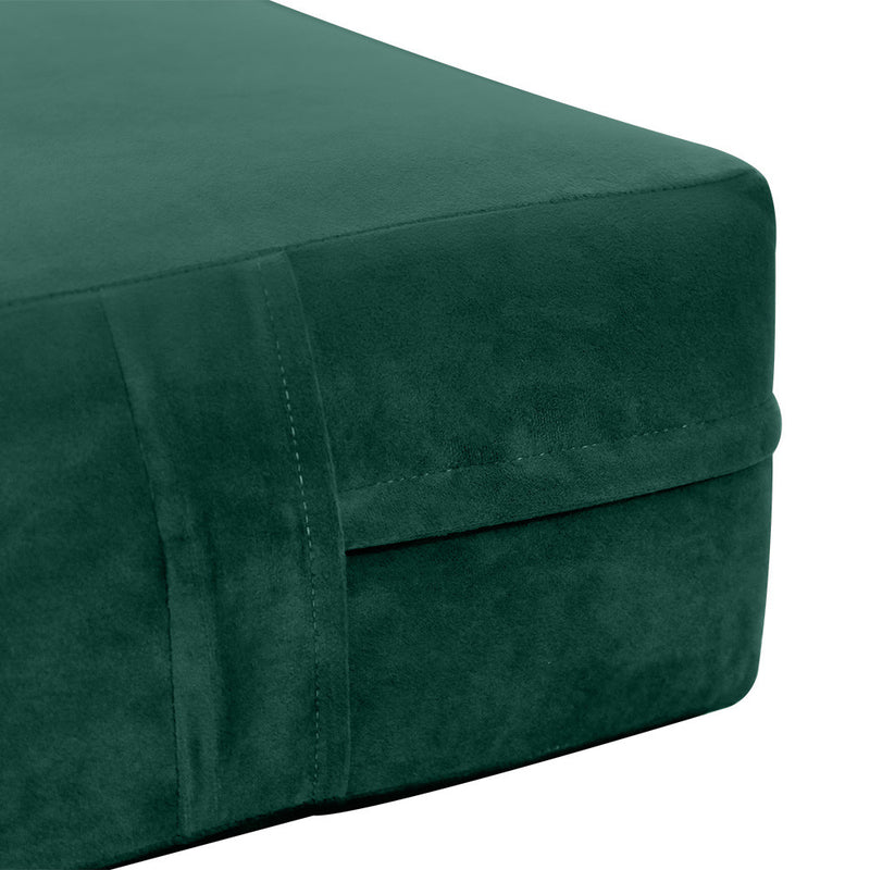 Knife Edge 8" FULL 75x54x8 Velvet Indoor Daybed Mattress |COVER ONLY|-AD317