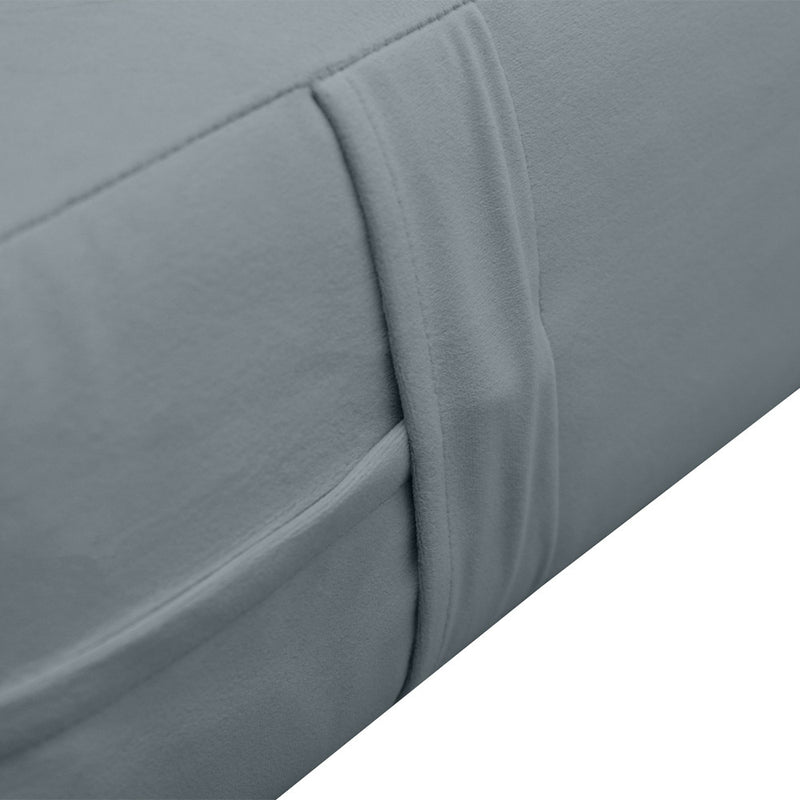 Knife Edge 8" FULL 75x54x8 Velvet Indoor Daybed Mattress |COVER ONLY|-AD347