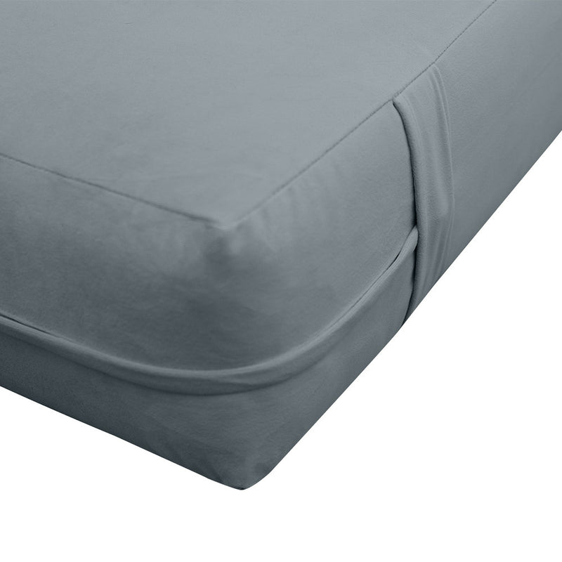 Knife Edge 8" FULL 75x54x8 Velvet Indoor Daybed Mattress |COVER ONLY|-AD347