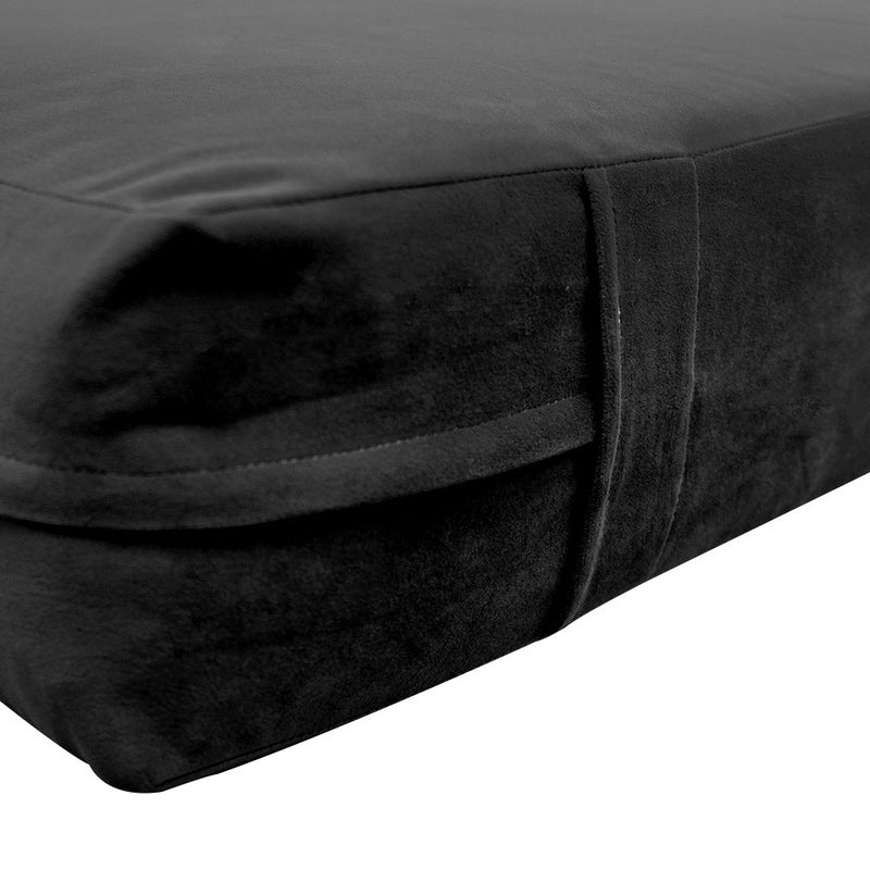 Knife Edge 8" Twin-XL Size 80x39x8 Velvet Indoor Daybed Mattress Fitted Sheet |COVER ONLY| - AD350