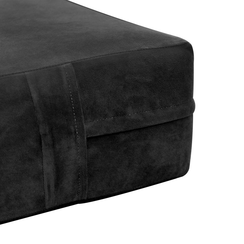 Knife Edge 8" Twin-XL Size 80x39x8 Velvet Indoor Daybed Mattress Fitted Sheet |COVER ONLY| - AD350