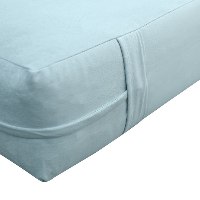 Knife Edge 8" Twin-XL Size 80x39x8 Velvet Indoor Daybed Mattress Fitted Sheet |COVER ONLY| - AD355