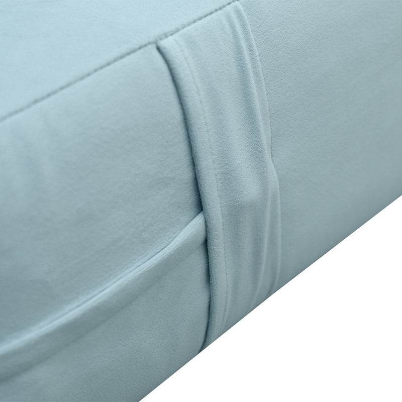 Knife Edge 8" Twin-XL Size 80x39x8 Velvet Indoor Daybed Mattress Fitted Sheet |COVER ONLY| - AD355