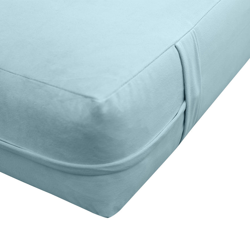 Knife Edge 6" Twin Size 75x39x6 Velvet Indoor Daybed Mattress Fitted Sheet |COVER ONLY| - AD355