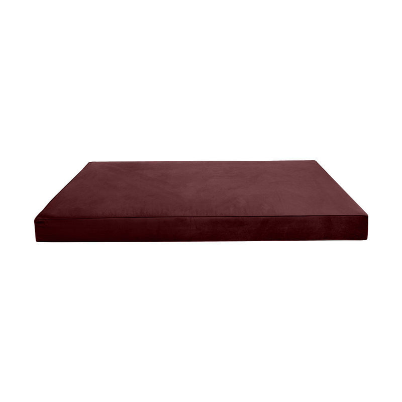 Same Pipe 6" Twin-XL 80x39x6 Velvet Indoor Daybed Mattress |COVER ONLY| -AD368