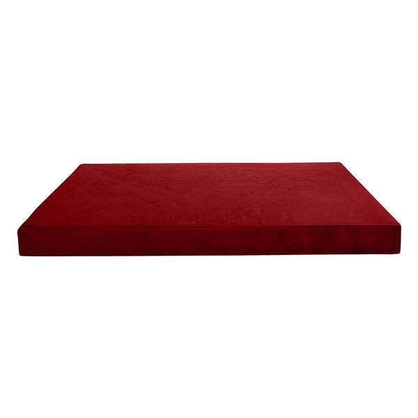 Same Pipe 6" Twin-XL 80x39x6 Velvet Indoor Daybed Mattress |COVER ONLY| -AD369