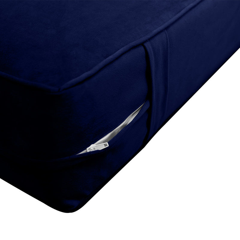 Same Pipe 6" Twin Size 75x39x6 Velvet Indoor Daybed Mattress Fitted Sheet |COVER ONLY|-AD373