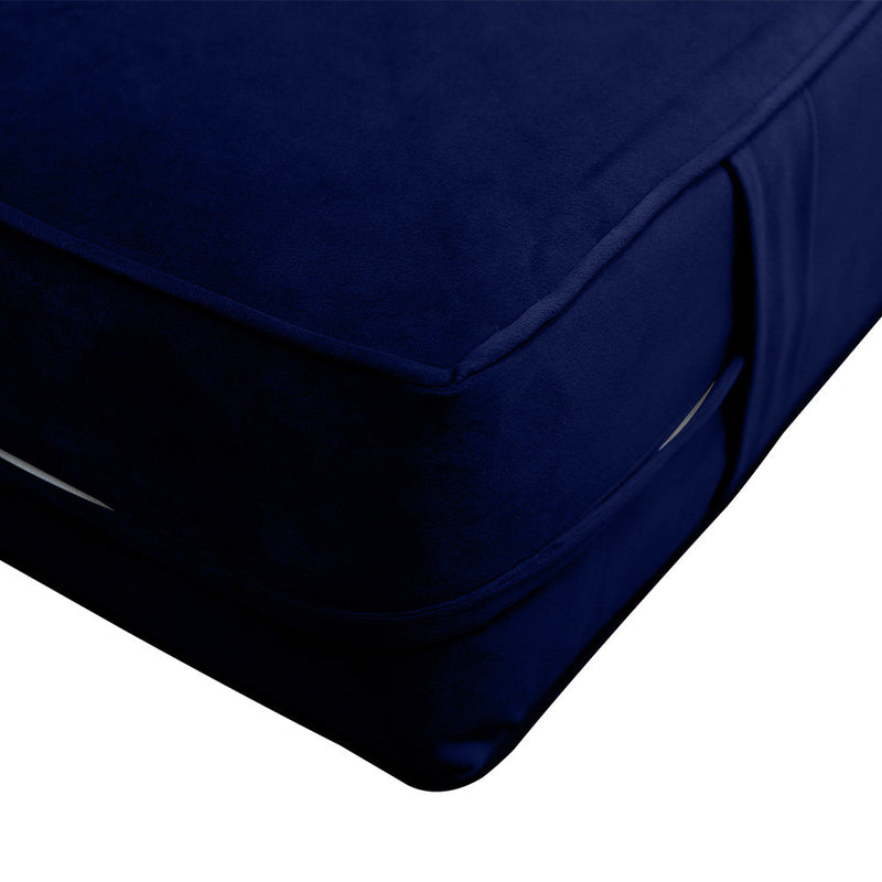 Same Pipe 6" Twin Size 75x39x6 Velvet Indoor Daybed Mattress Fitted Sheet |COVER ONLY|-AD373