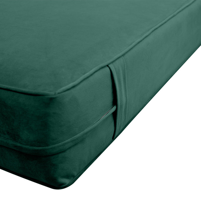 Same Pipe 8" Twin-XL 80x39x8 Velvet Indoor Daybed Mattress |COVER ONLY|-AD317