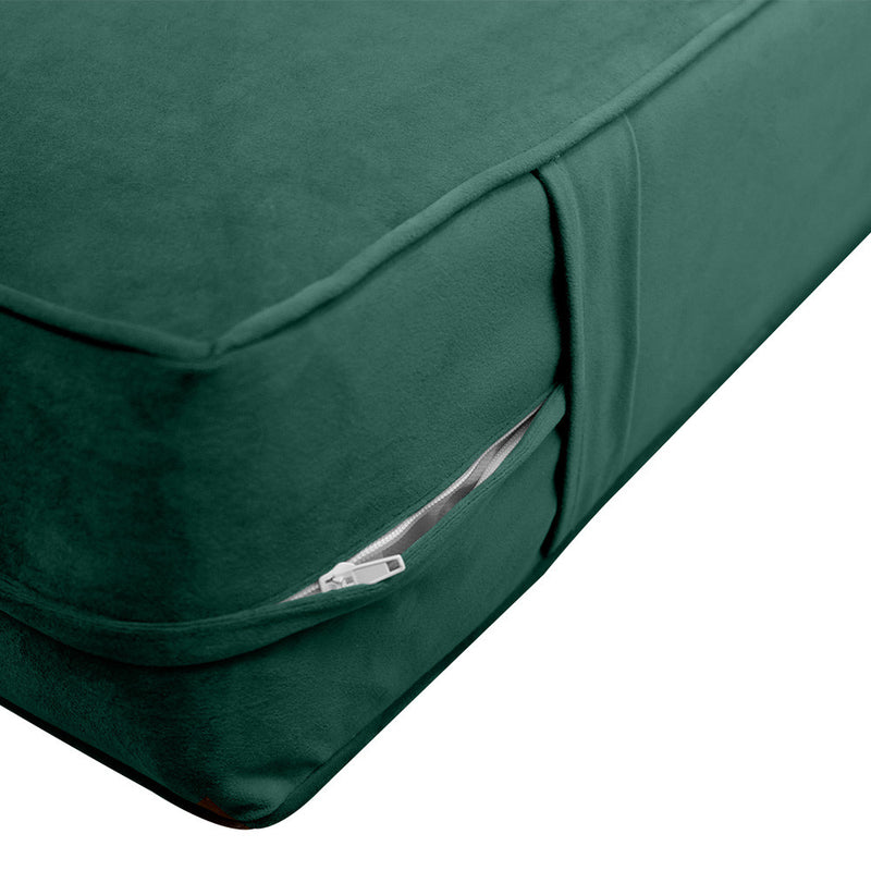 Same Pipe 8" Twin-XL 80x39x8 Velvet Indoor Daybed Mattress |COVER ONLY|-AD317