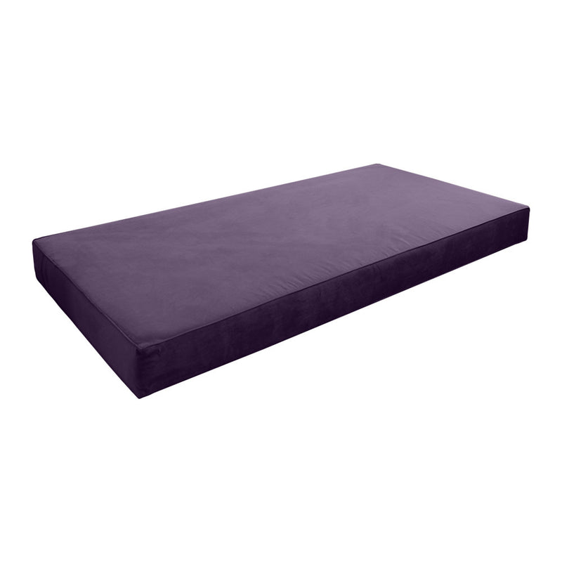 Same Pipe 8" Twin-XL 80x39x8 Velvet Indoor Daybed Mattress |COVER ONLY|-AD339