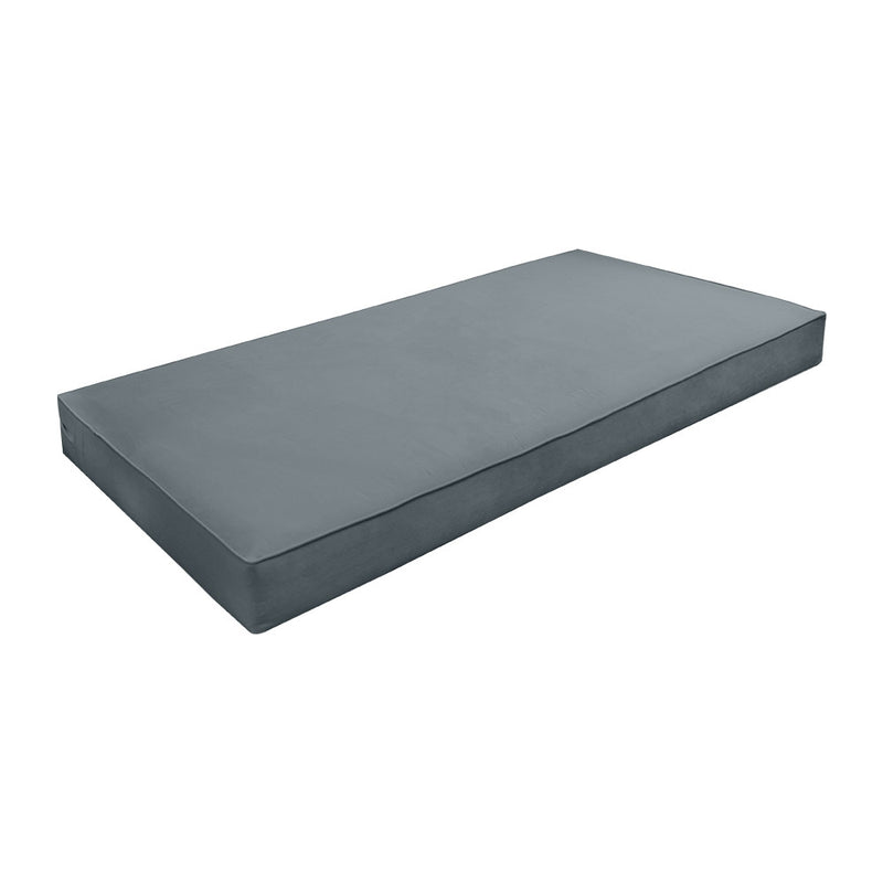 Same Pipe 8" Twin-XL 80x39x8 Velvet Indoor Daybed Mattress |COVER ONLY|-AD347