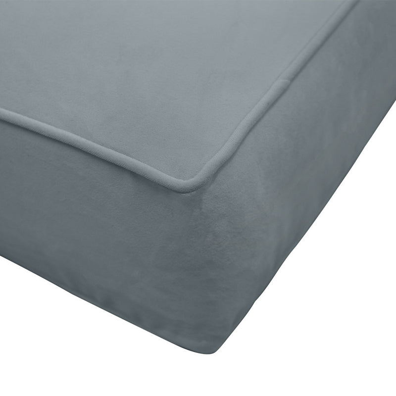 Same Pipe 8" Twin-XL 80x39x8 Velvet Indoor Daybed Mattress |COVER ONLY|-AD347