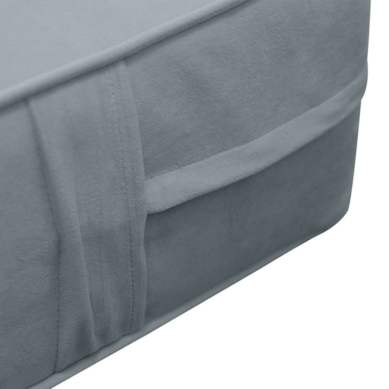 Same Pipe 8" Twin-XL 80x39x8 Velvet Indoor Daybed Mattress |COVER ONLY|-AD347