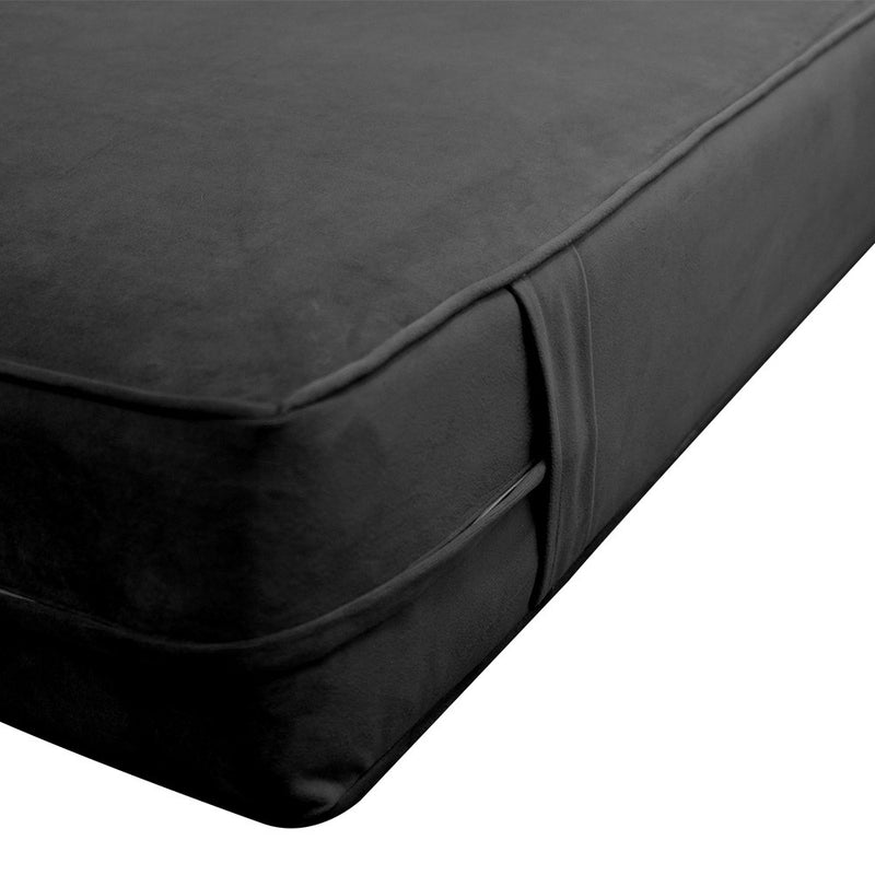 Same Pipe 8" Twin-XL 80x39x8 Velvet Indoor Daybed Mattress |COVER ONLY|-AD350