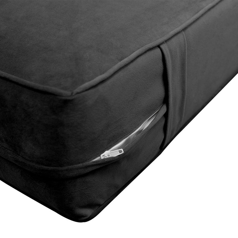 Same Pipe 8" Twin-XL 80x39x8 Velvet Indoor Daybed Mattress |COVER ONLY|-AD350