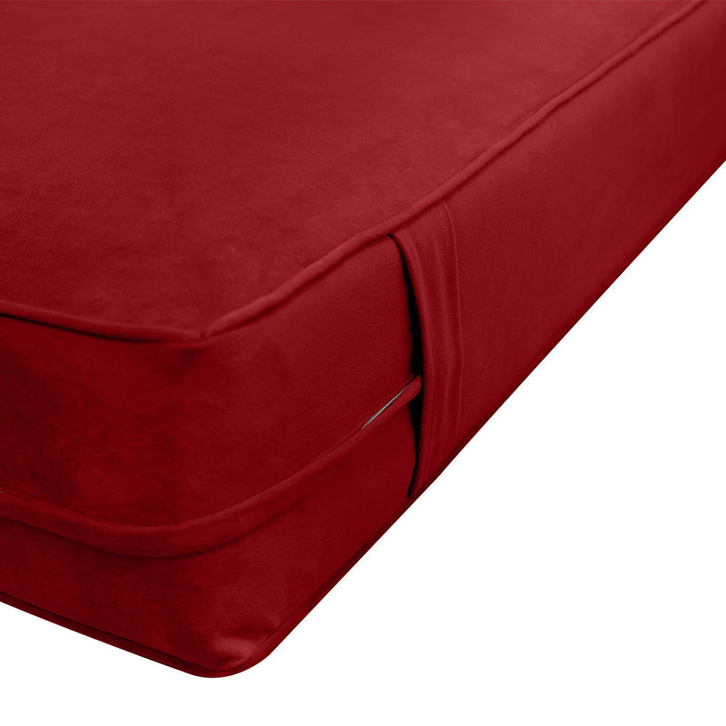 Same Pipe 8" Twin-XL 80x39x8 Velvet Indoor Daybed Mattress |COVER ONLY|-AD369