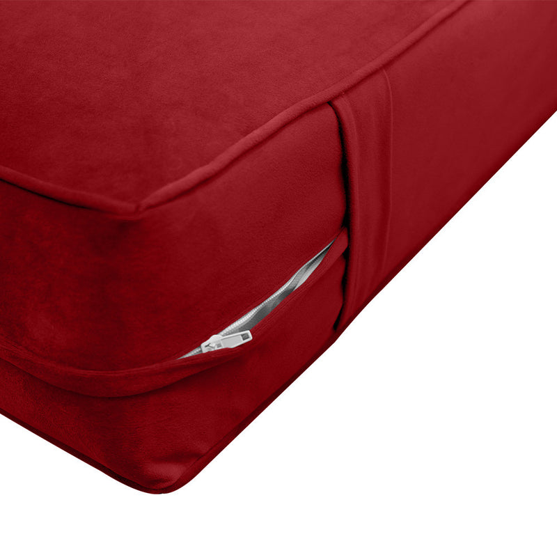 Same Pipe 8" Twin-XL 80x39x8 Velvet Indoor Daybed Mattress |COVER ONLY|-AD369