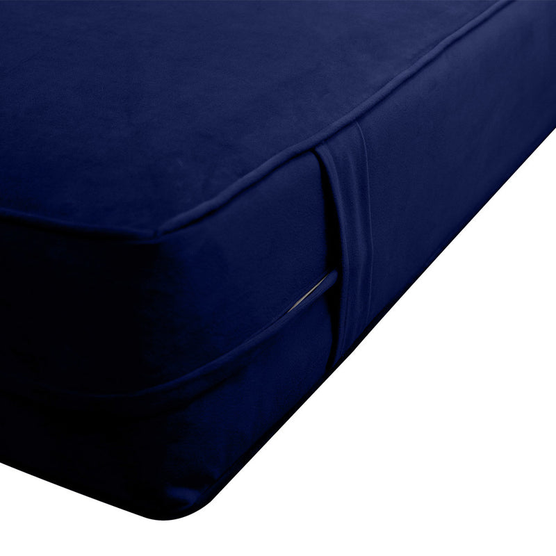 Same Pipe 8" Twin-XL 80x39x8 Velvet Indoor Daybed Mattress |COVER ONLY|-AD373