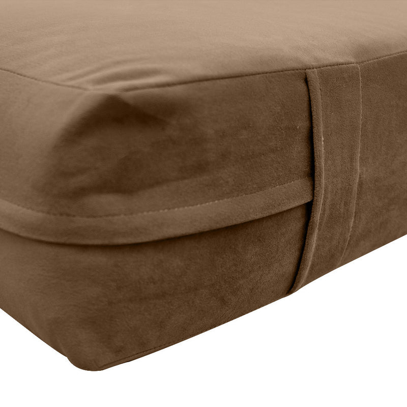 Knife Edge 8" Twin Size 75x39x8 Velvet Indoor Daybed Mattress Fitted Sheet |COVER ONLY| - AD308