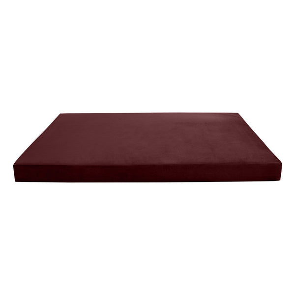 Knife Edge 8" Twin Size 75x39x8 Velvet Indoor Daybed Mattress Fitted Sheet |COVER ONLY| - AD368