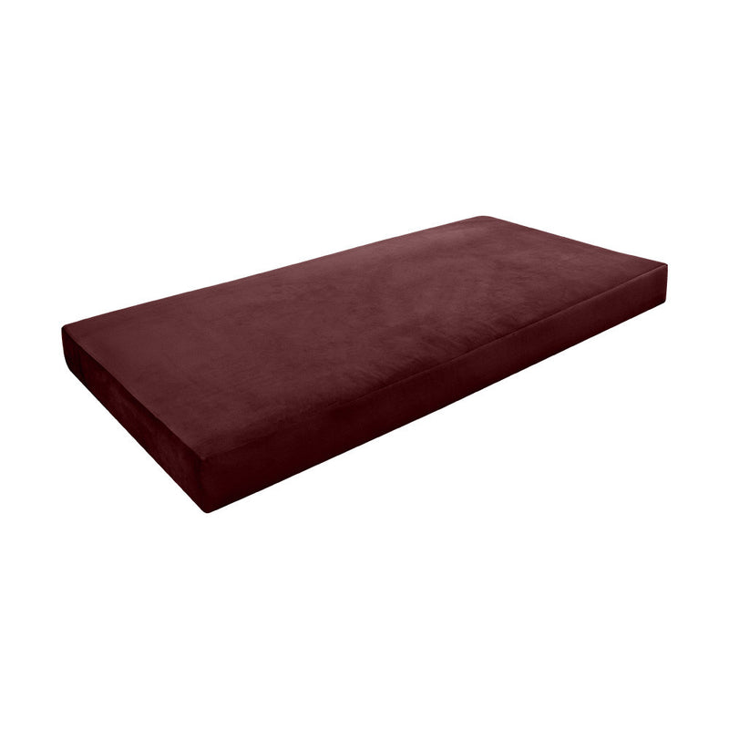 Knife Edge 8" Twin Size 75x39x8 Velvet Indoor Daybed Mattress Fitted Sheet |COVER ONLY| - AD368