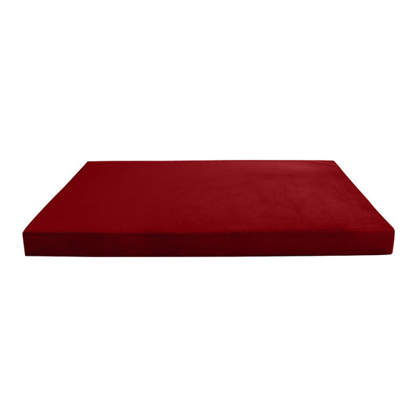 Knife Edge 8" Twin Size 75x39x8 Velvet Indoor Daybed Mattress Fitted Sheet |COVER ONLY| - AD369