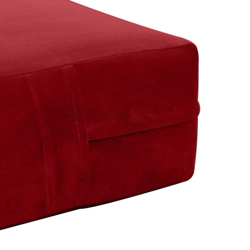 Knife Edge 8" Twin Size 75x39x8 Velvet Indoor Daybed Mattress Fitted Sheet |COVER ONLY| - AD369