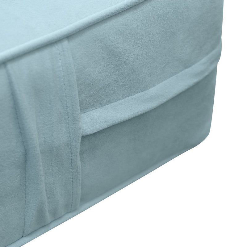 Same Pipe 8" Twin Size 75x39x8 Velvet Indoor Daybed Mattress Fitted Sheet |COVER ONLY|-AD355