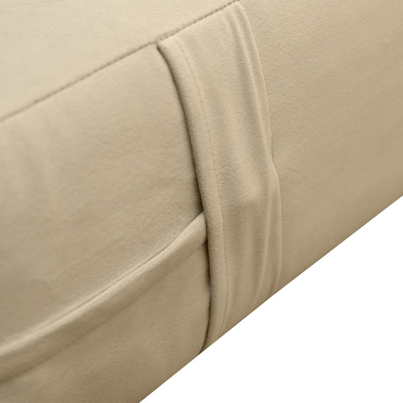 Knife Edge 6" Twin-XL Size 80x39x6 Velvet Indoor Daybed Mattress Fitted Sheet |COVER ONLY| - AD304