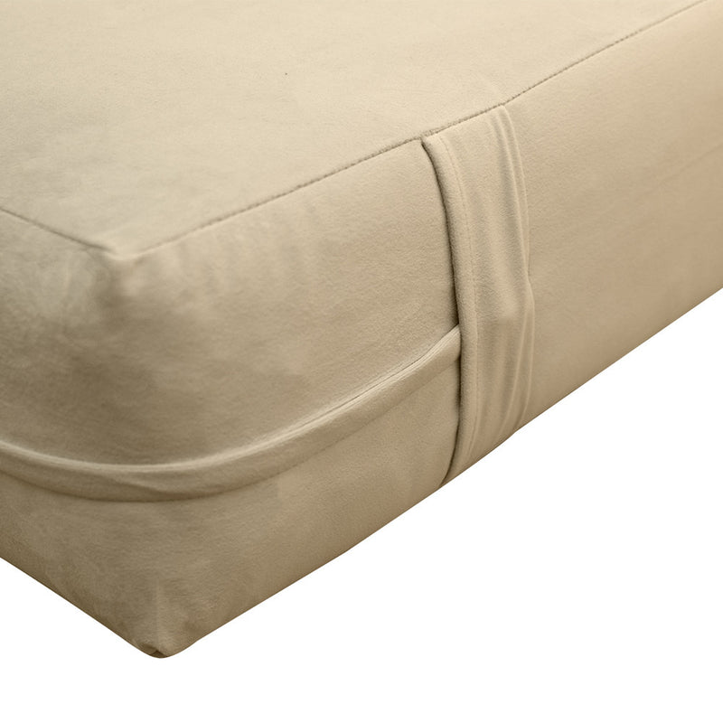 Knife Edge 6" Twin-XL Size 80x39x6 Velvet Indoor Daybed Mattress Fitted Sheet |COVER ONLY| - AD304