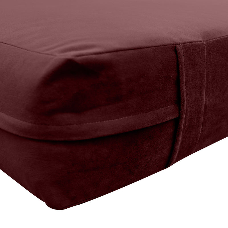 Knife Edge 6" Twin-XL Size 80x39x6 Velvet Indoor Daybed Mattress Fitted Sheet |COVER ONLY| - AD368