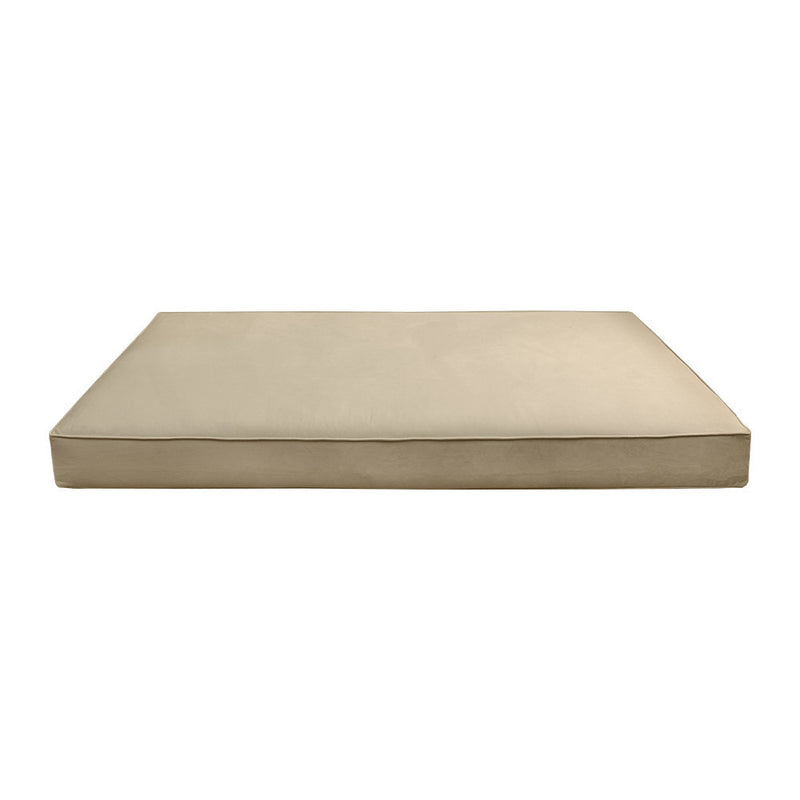 Same Pipe 6" Twin-XL 80x39x6 Velvet Indoor Daybed Mattress |COVER ONLY| -AD304