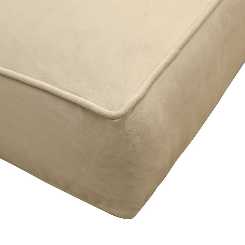 Same Pipe 6" Twin-XL 80x39x6 Velvet Indoor Daybed Mattress |COVER ONLY| -AD304