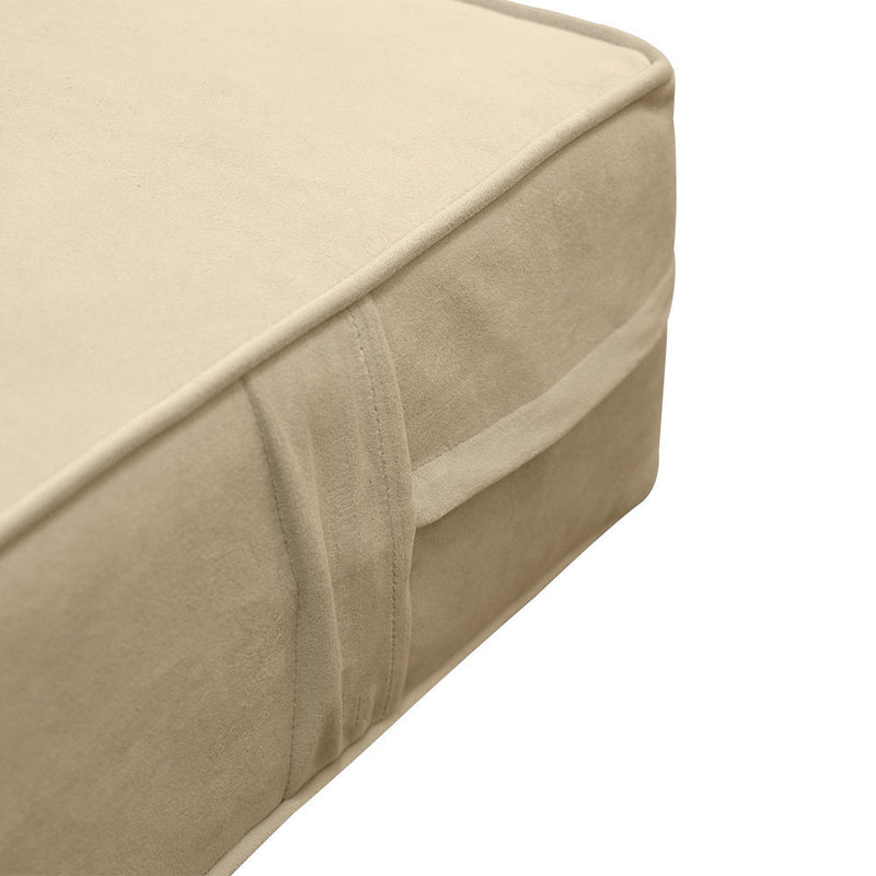 Same Pipe 6" Twin-XL 80x39x6 Velvet Indoor Daybed Mattress |COVER ONLY| -AD304