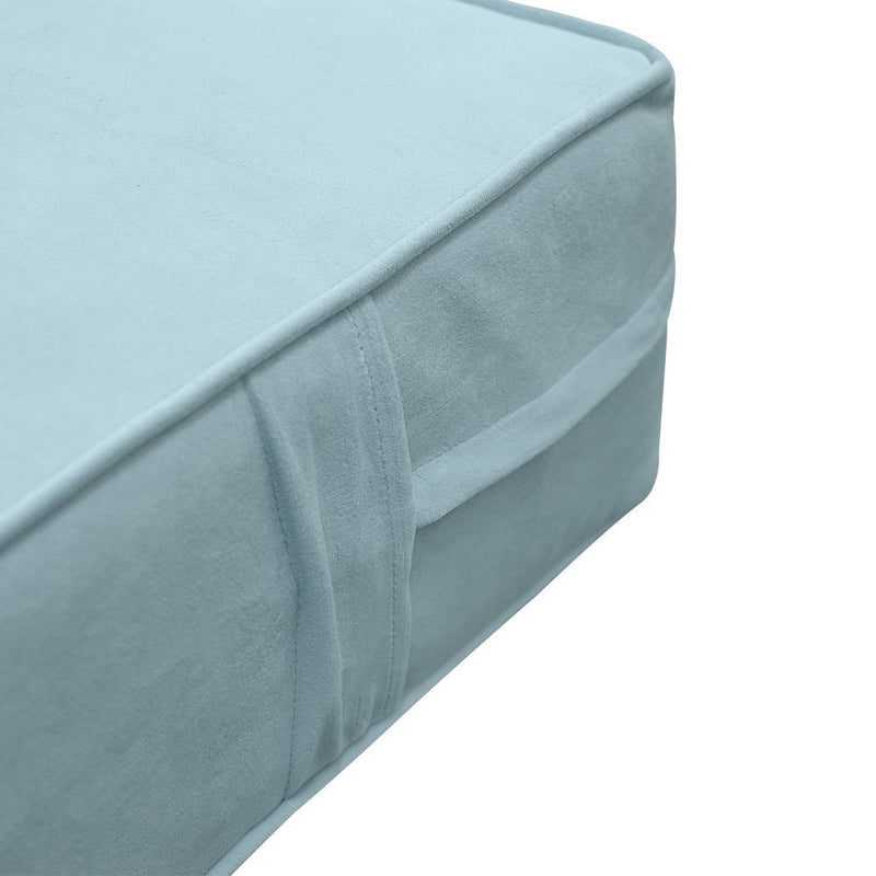 Same Pipe 6" Twin-XL 80x39x6 Velvet Indoor Daybed Mattress |COVER ONLY| -AD355