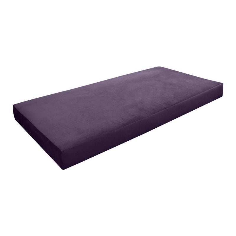 Knife Edge 8" Twin-XL Size 80x39x8 Velvet Indoor Daybed Mattress Fitted Sheet |COVER ONLY| - AD339