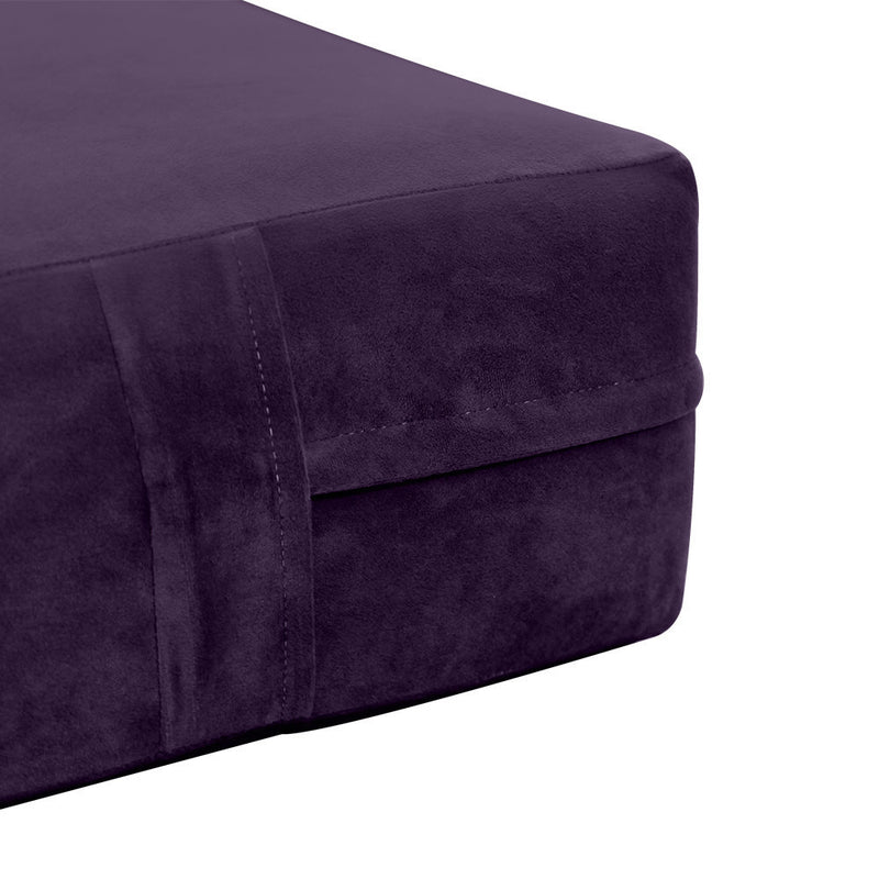 Knife Edge 8" Twin-XL Size 80x39x8 Velvet Indoor Daybed Mattress Fitted Sheet |COVER ONLY| - AD339