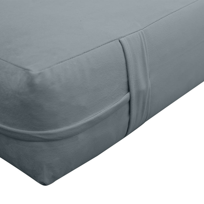 Knife Edge 8" Twin-XL Size 80x39x8 Velvet Indoor Daybed Mattress Fitted Sheet |COVER ONLY| - AD347