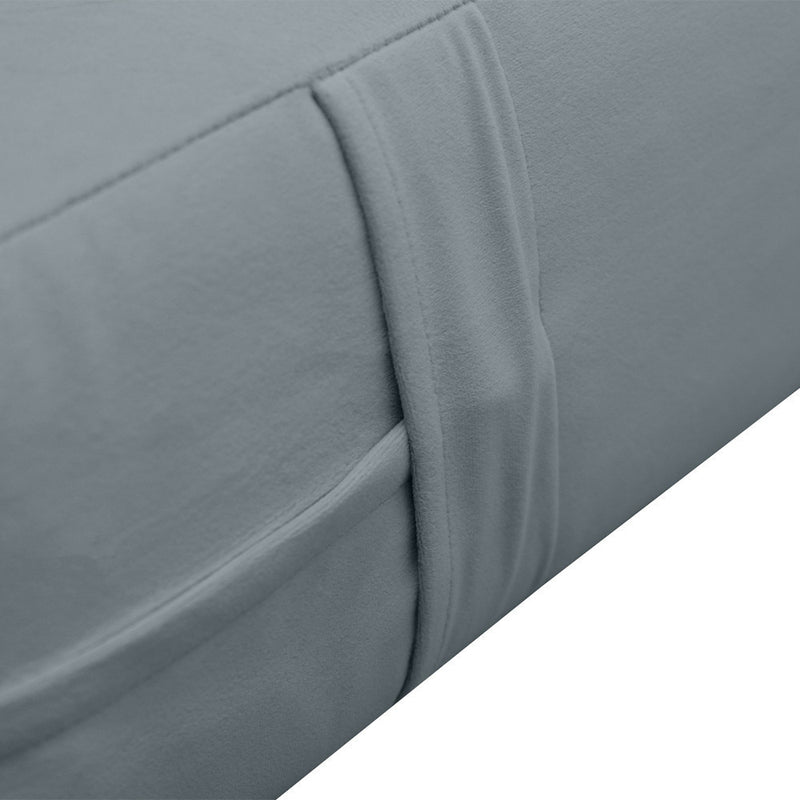 Knife Edge 8" Twin-XL Size 80x39x8 Velvet Indoor Daybed Mattress Fitted Sheet |COVER ONLY| - AD347