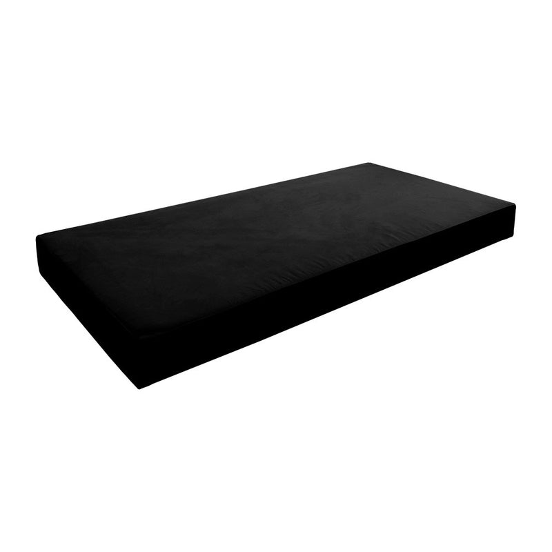 Same Pipe 8" Twin-XL 80x39x8 Velvet Indoor Daybed Mattress |COVER ONLY|-AD374