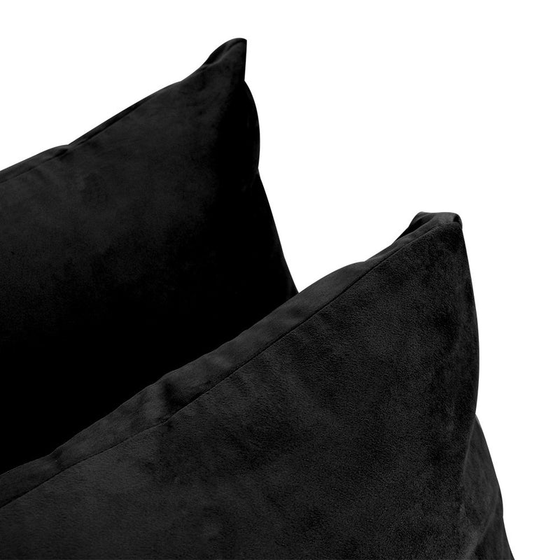 STYLE V1 Twin Velvet Knife Edge Indoor Daybed Bolster Pillow |COVER ONLY| AD374