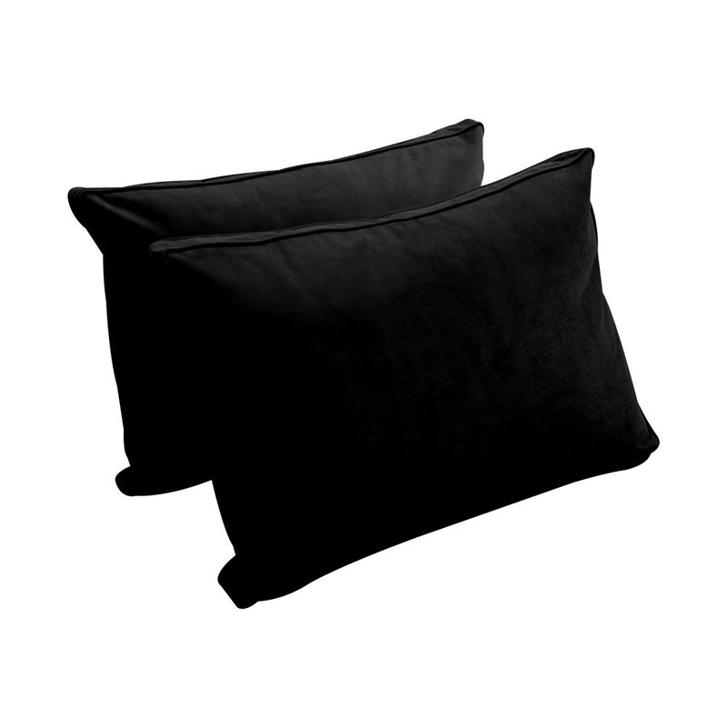 STYLE V1 Twin Velvet Pipe Trim Indoor Daybed Cushion Bolster |COVER ONLY|AD374