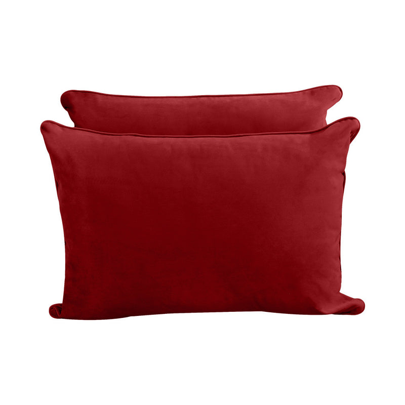 STYLE V4 Twin Velvet Pipe Trim Indoor Daybed Cushion Bolster |COVER ONLY| AD369