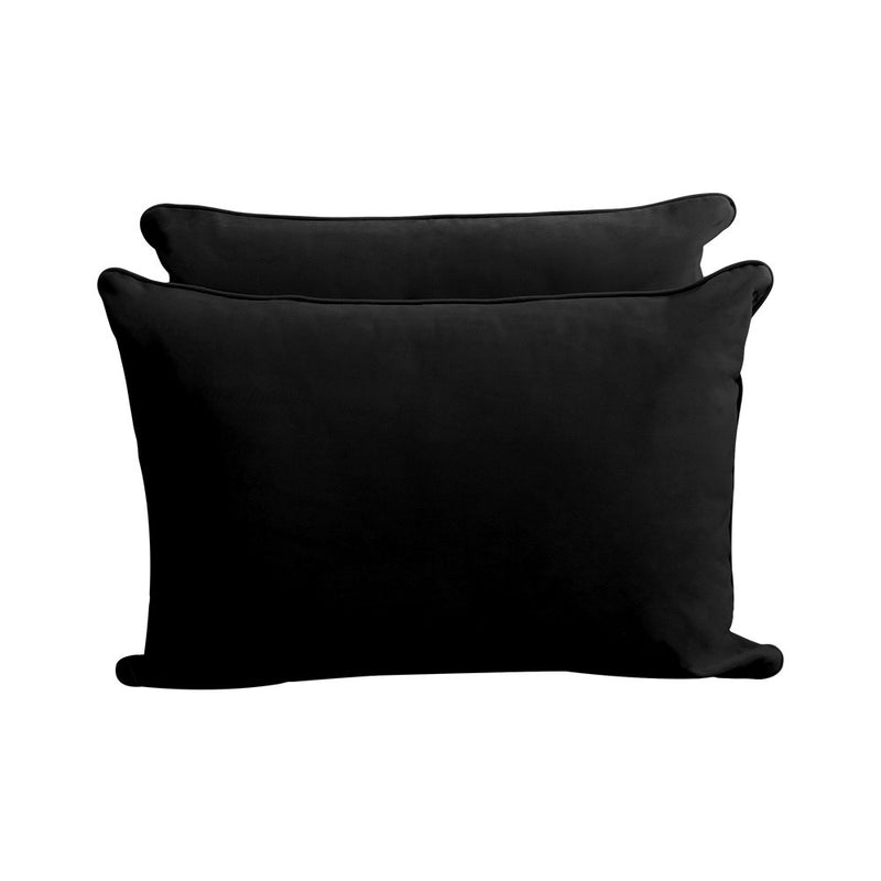 STYLE V4 Twin Velvet Pipe Trim Indoor Daybed Cushion Bolster |COVER ONLY| AD374